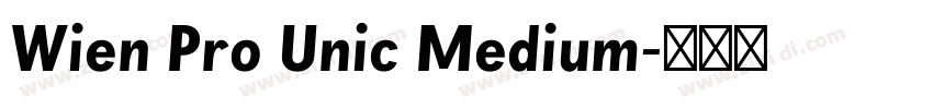 Wien Pro Unic Medium字体转换